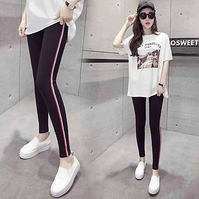 Quần lính nữ Quần legging thun họa tiết rằn ri Freesize từ 43-60kg