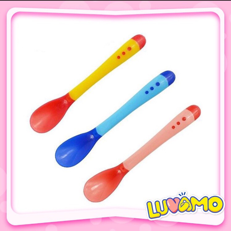 Thìa báo nóng ăn dặm cho bé