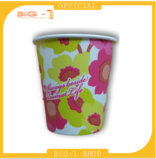 Combo 100 ly giấy (Cốc Giấy) Hàn Quốc 7OZ 250ML ( Flower )