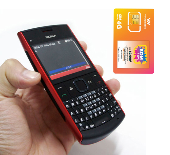 Điện thoại cổ độc 24 phím NOKIA x2-01 giá rẻ