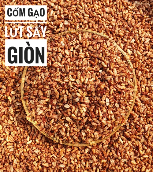 1 kg gạo lứt sấy giòn thơm ngon- đồ ăn vặt-ăn vặt