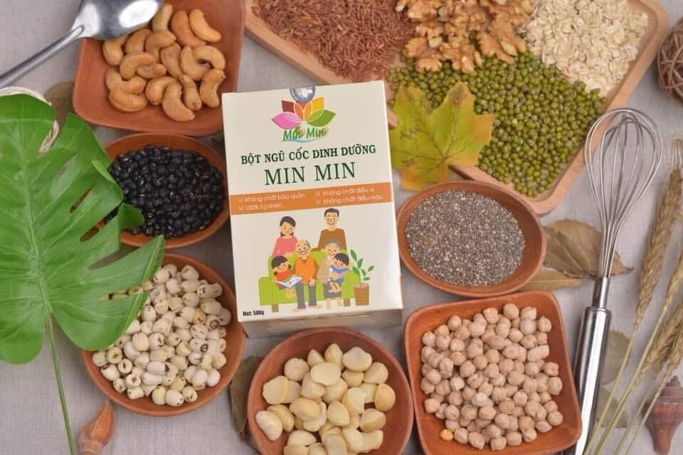 Combo 2 Kg Ngũ Cốc Dinh Dưỡng Lợi Sữa Min Min-Dành cho Mẹ Bầu, Mẹ Sữa loãng, ít sữa, người muốn Tăng cân, người muốn Giảm cân