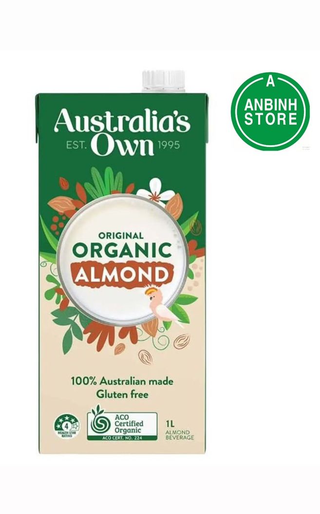Sữa hạnh nhân hữu cơ Australia s Own Organic Almond Milk 1 lit. Date 12
