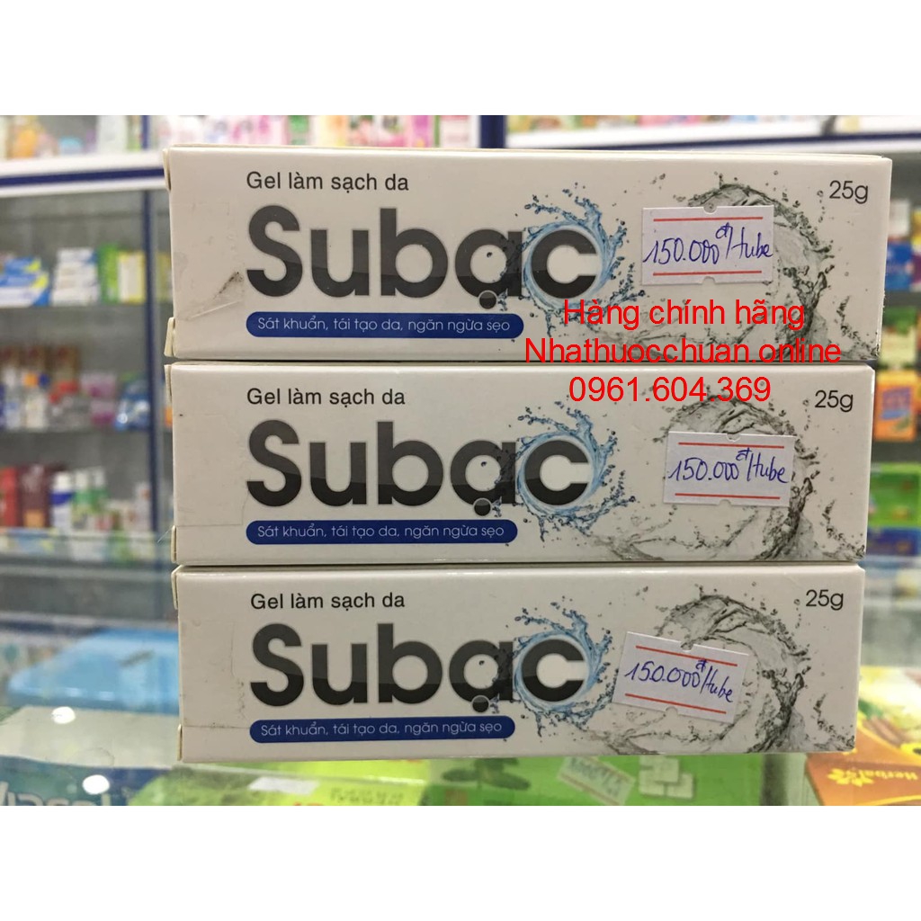 SUBAC - SÁT KHUẨN, TÁI TẠO DA, NGĂN NGỪA SẸO SUBAC ( Tuýp 25g)