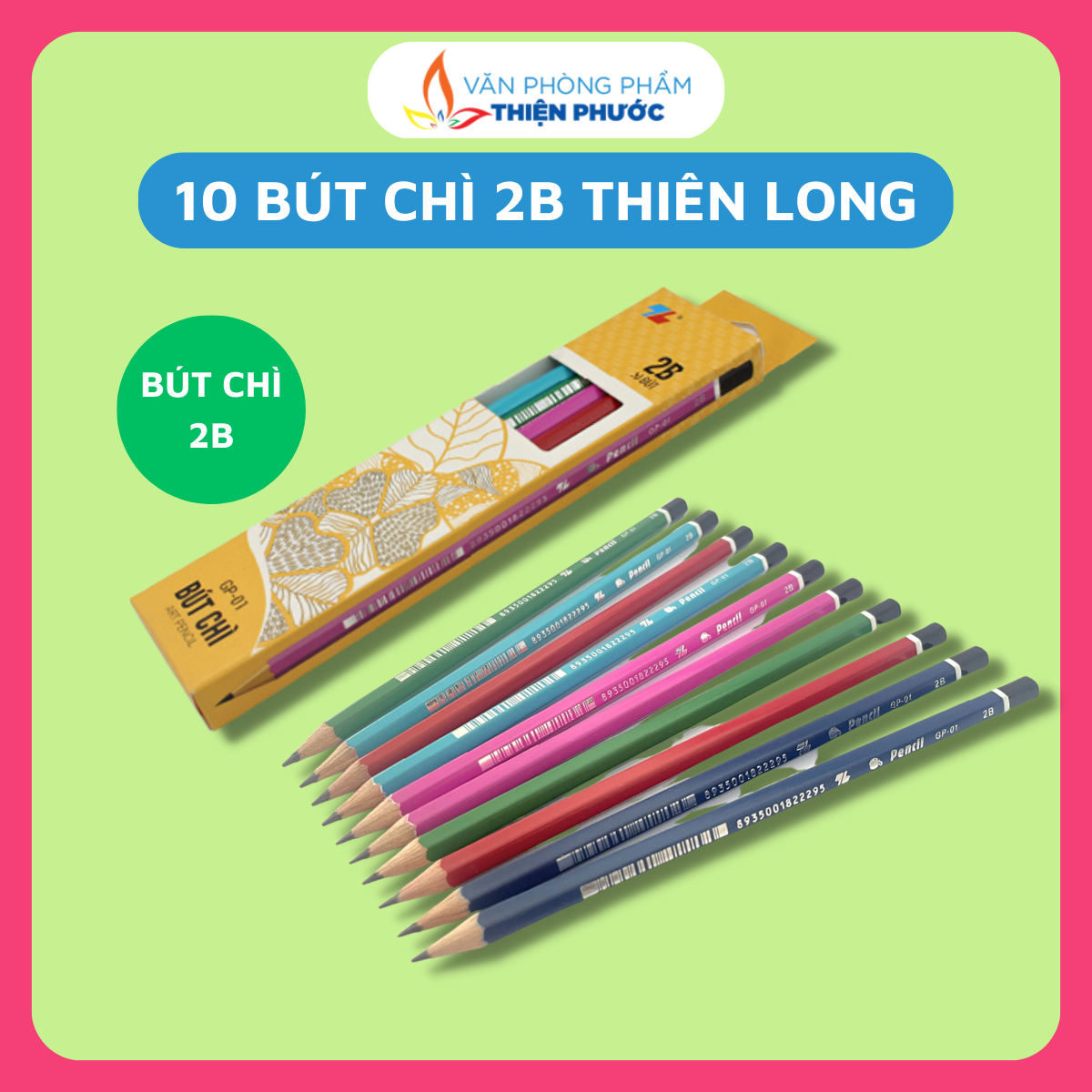 Bút chì thiên long 2b gp01 thiện phước