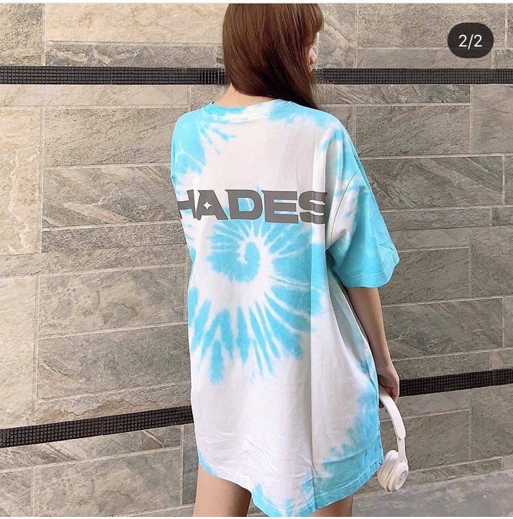 Áo Thun form rộng hades loan xanh