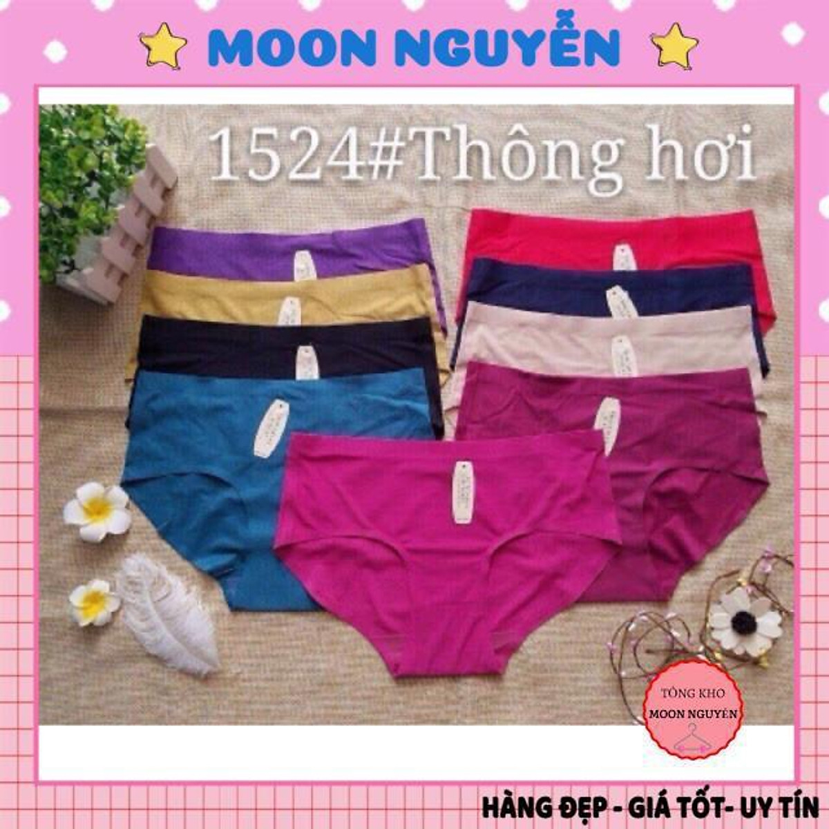 Quần lót đúc thông hơi Victoria Secret loại 1 - Lố 10c trộn màu