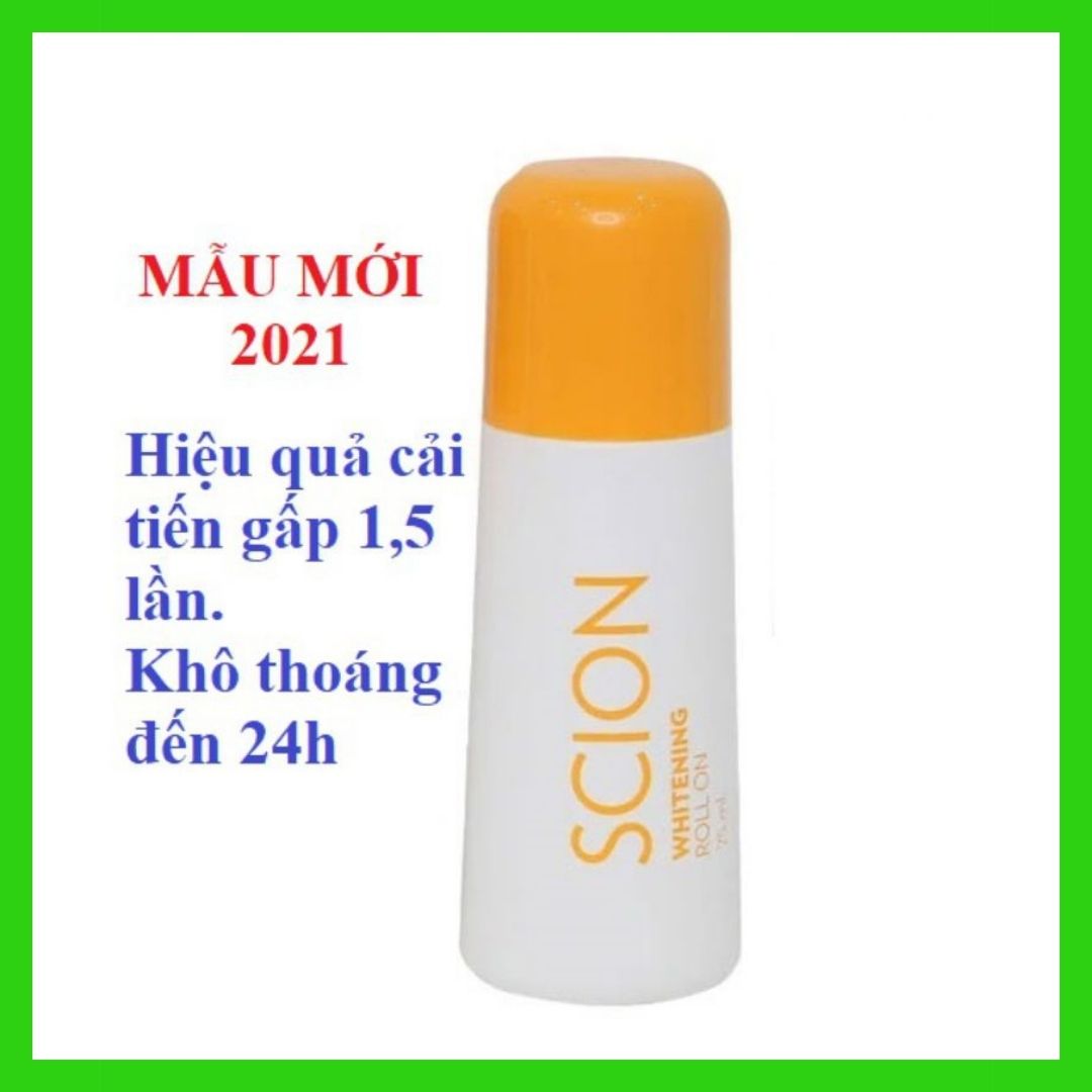 [FreeshipMAX] Lăn khử mùi Scion 75ml Chính hãng hết hôi nách mờ thâm trắng da khô thoáng đến 24h