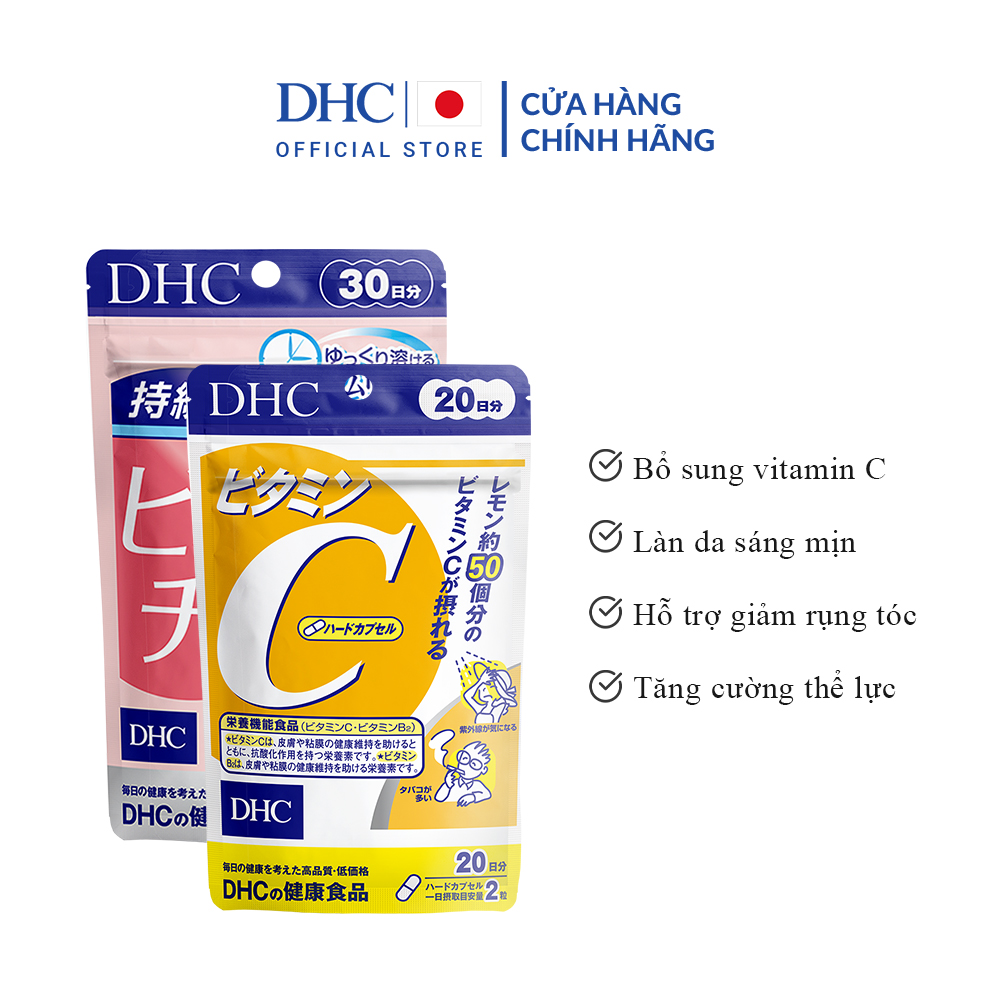 Combo tpbvsk dhc sustained release biotin 30 ngày + vitamin c hard capsule 20 ngày
