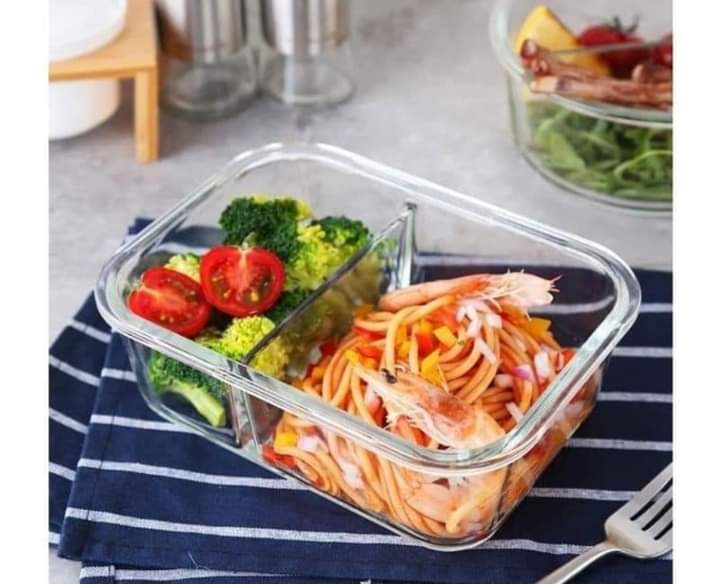 Combo 3 hộp thủy tinh cao cấp 2 ngăn 110k