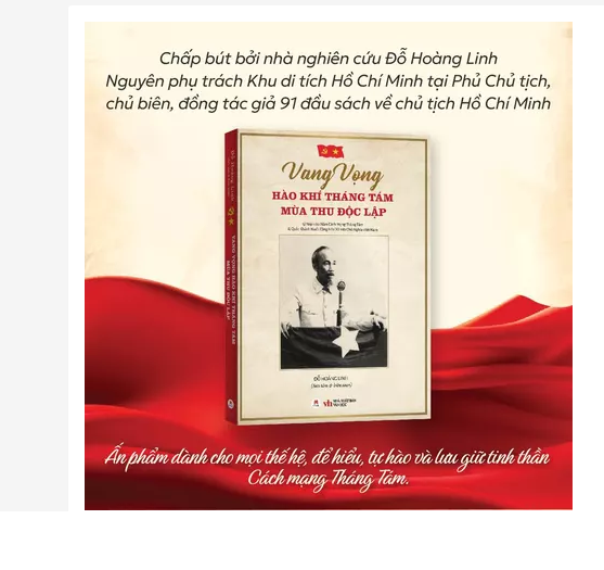 Sách Vang Vọng Hào Khí Tháng Tám - Mùa Thu Độc Lập, Sách Bác Hồ, Sách Về Bác, Huy Hoàng Bookstore