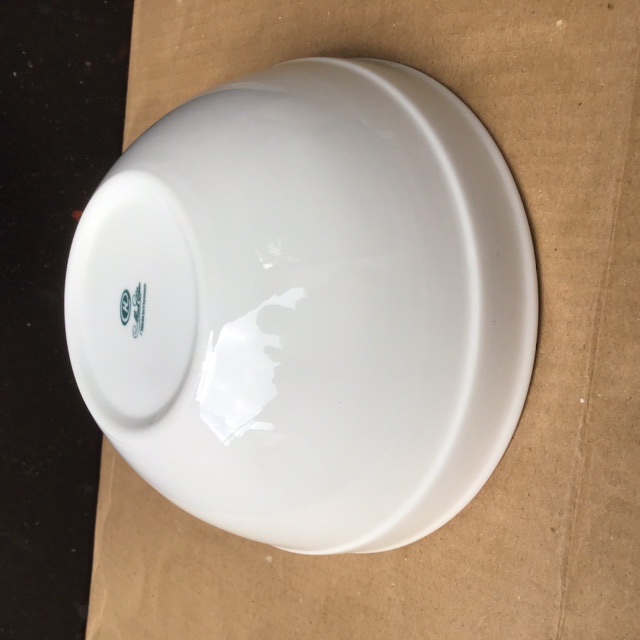Tô sứ trắng cao cấp Minh Châu 7 inch ngấn