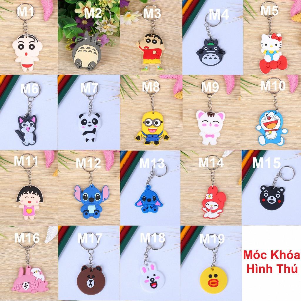 Combo 10 chiếc móc khóa nhiều mẫu khác nhau