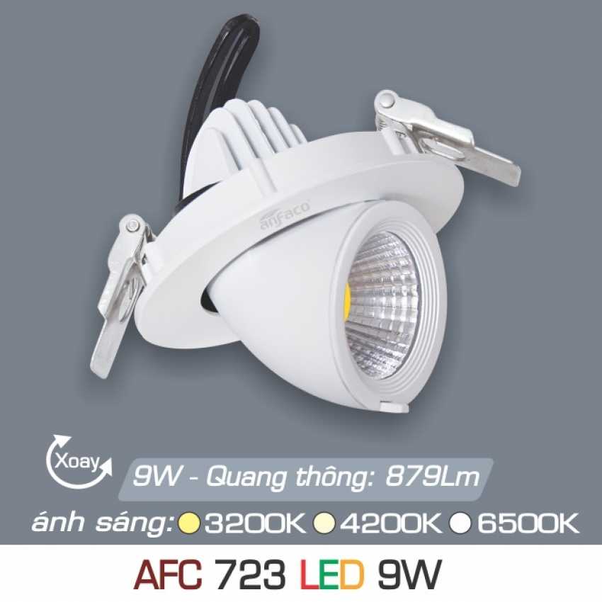 Đèn led âm trần anfaco afc-723-9w