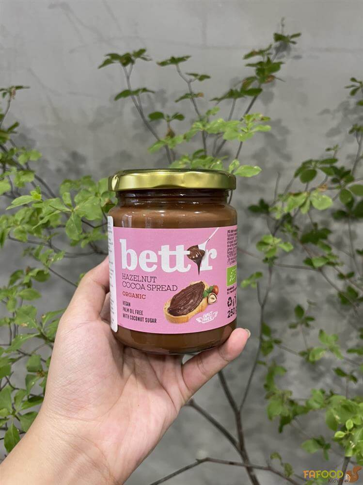 Bơ Cacao Hạt Phỉ Hữu Cơ Bett'r 250g