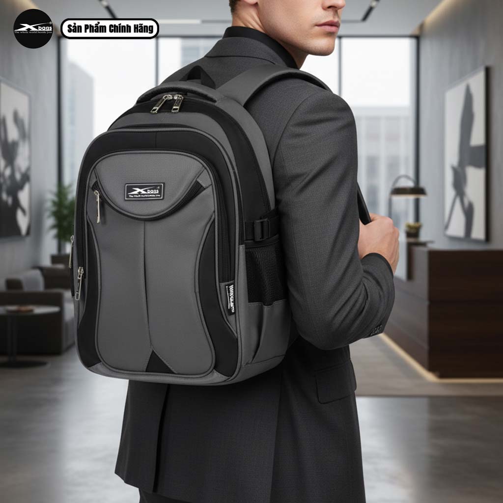 Balo Chống Sốc Laptop Xbags XB2004 Cao Cấp, Đựng Được Laptop 15.6 Inch, Nhiều Ngăn Rộng, Đi Làm Đi Học Du Lịch Hiện Đại Sang Trọng!