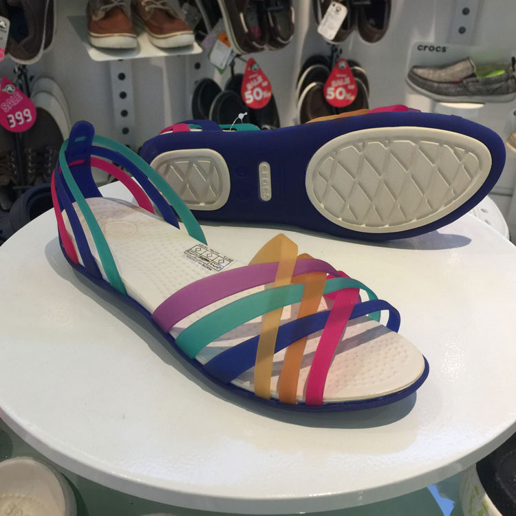 GIÀY SANDAL CHỐNG HÔI CHÂN -CROCS- HUARACHE FLAT NỮ