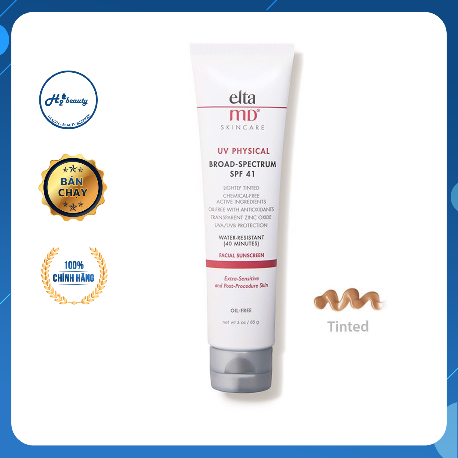 Kem chống nắng khô thoáng có màu EltaMD UV Physical Broad-Spectrum SPF 41