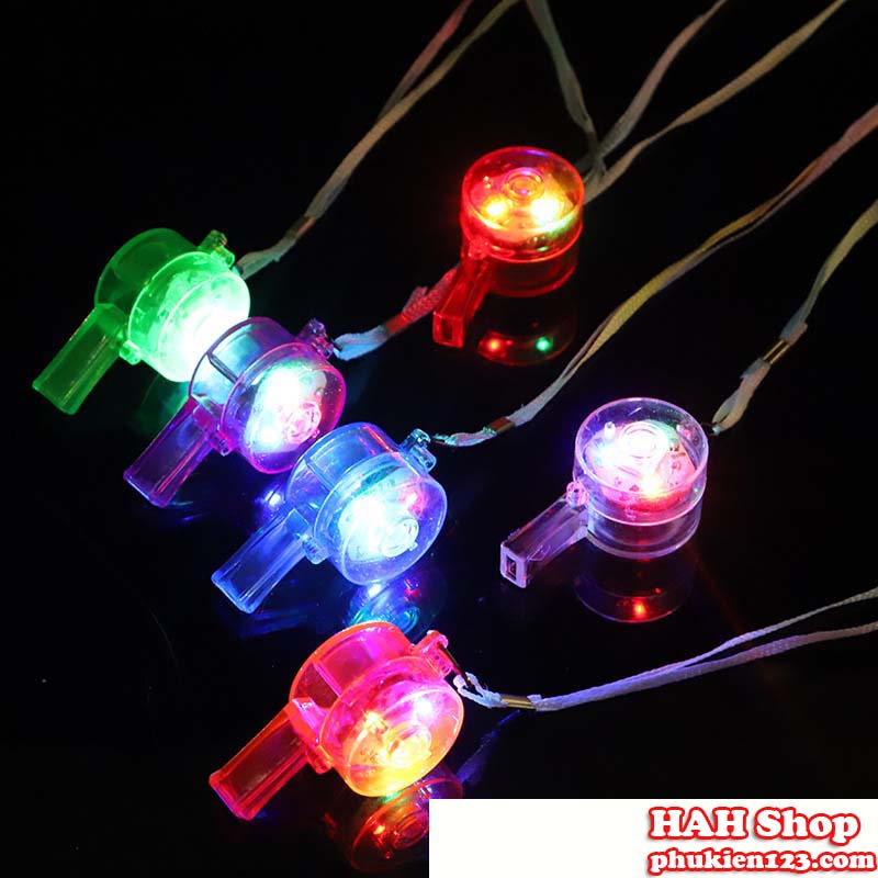 Còi đồ chơi có đèn led phát sáng cho bé te04