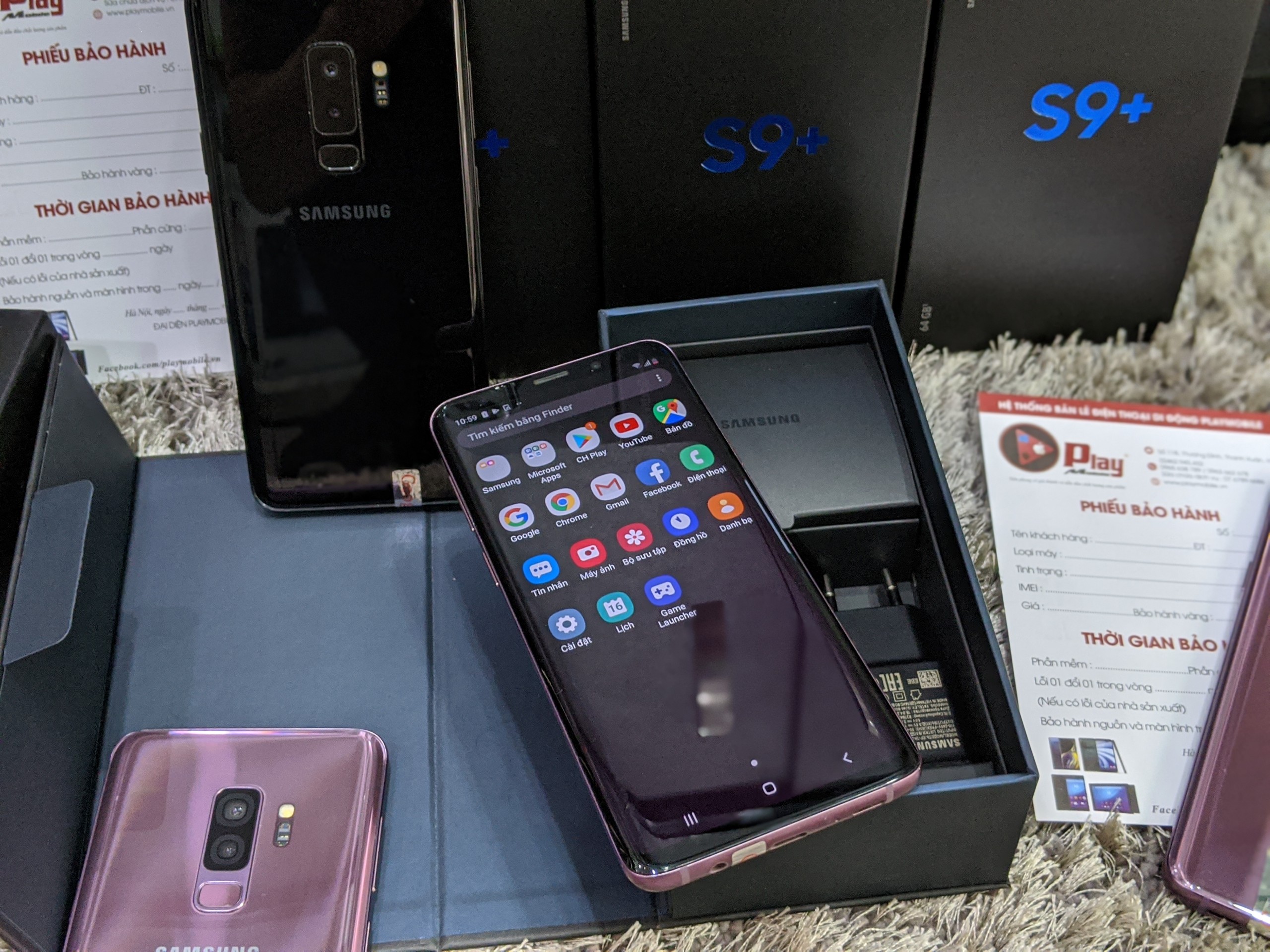 Điện Thoại Samsung Galaxy S9 Plus Bản quốc tế 2 sim Quốc tế Ram 6GB bộ nhớ 64GB || Tặng kèm đủ Phụ kiện Tại Playmobile