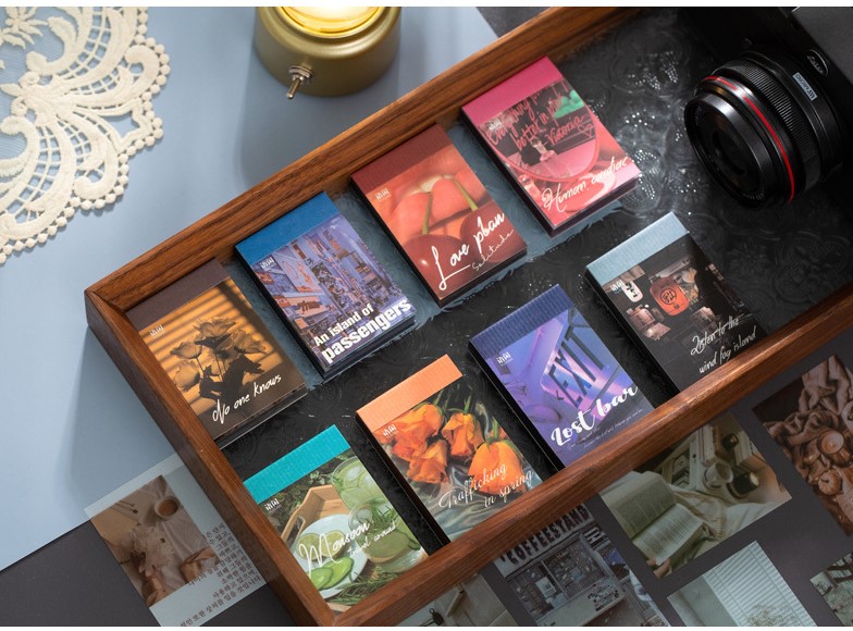 Sticker đóng cuốn hình phong cảnh dạng PET 60 tấm