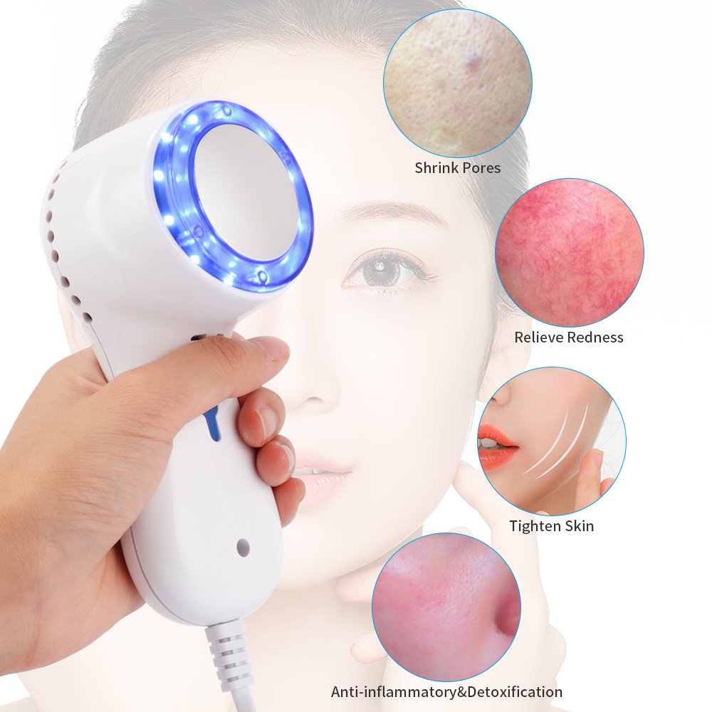Búa lạnh massage mặt có ánh sáng chính hãng