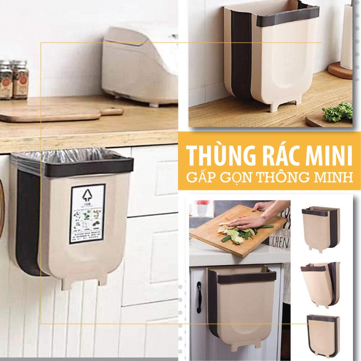 Thùng rác thông minh, thùng rác đa chức năng, có thể treo trong tủ bếp, phía sau ghế xe, thùng rác