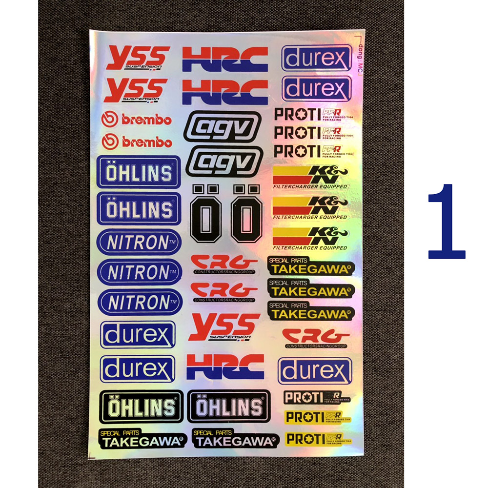 [HCM]Tem Dán Xe Máy Đề Can Logo , Giá 1 Bộ [ Mẫu Số 1]