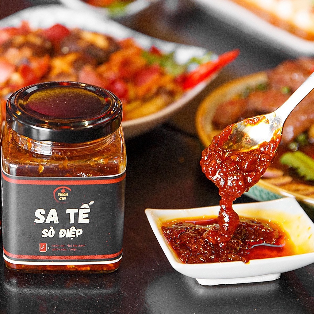 Hot sales cheap Sa tế sò điệp Thích Cay,trộn mì, hủ tiếu, phở, sốt cá viên chiên, dùng để ướp thịt tiện lợi