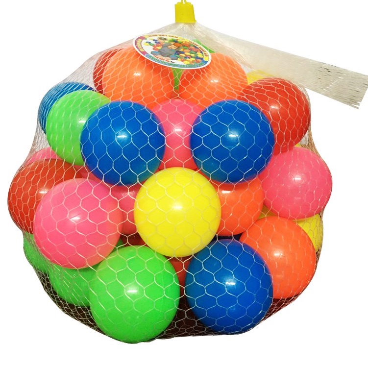 Đồ chơi Bóng Nhựa mầm non Chính Hãng - 50 quả lẫn màu - phi 8- Miuukidss