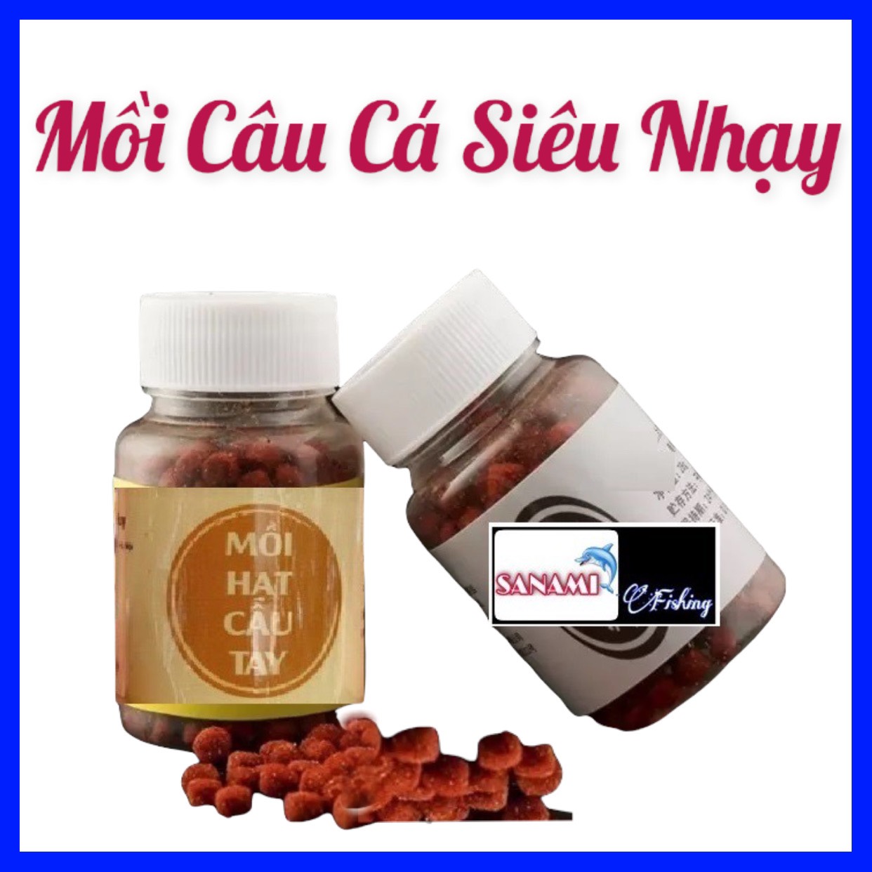 Mồi câu cá chép, trắm, rô phi, rô ta tổng hợp dạng viên siêu nhạy-SANAMI FISHING