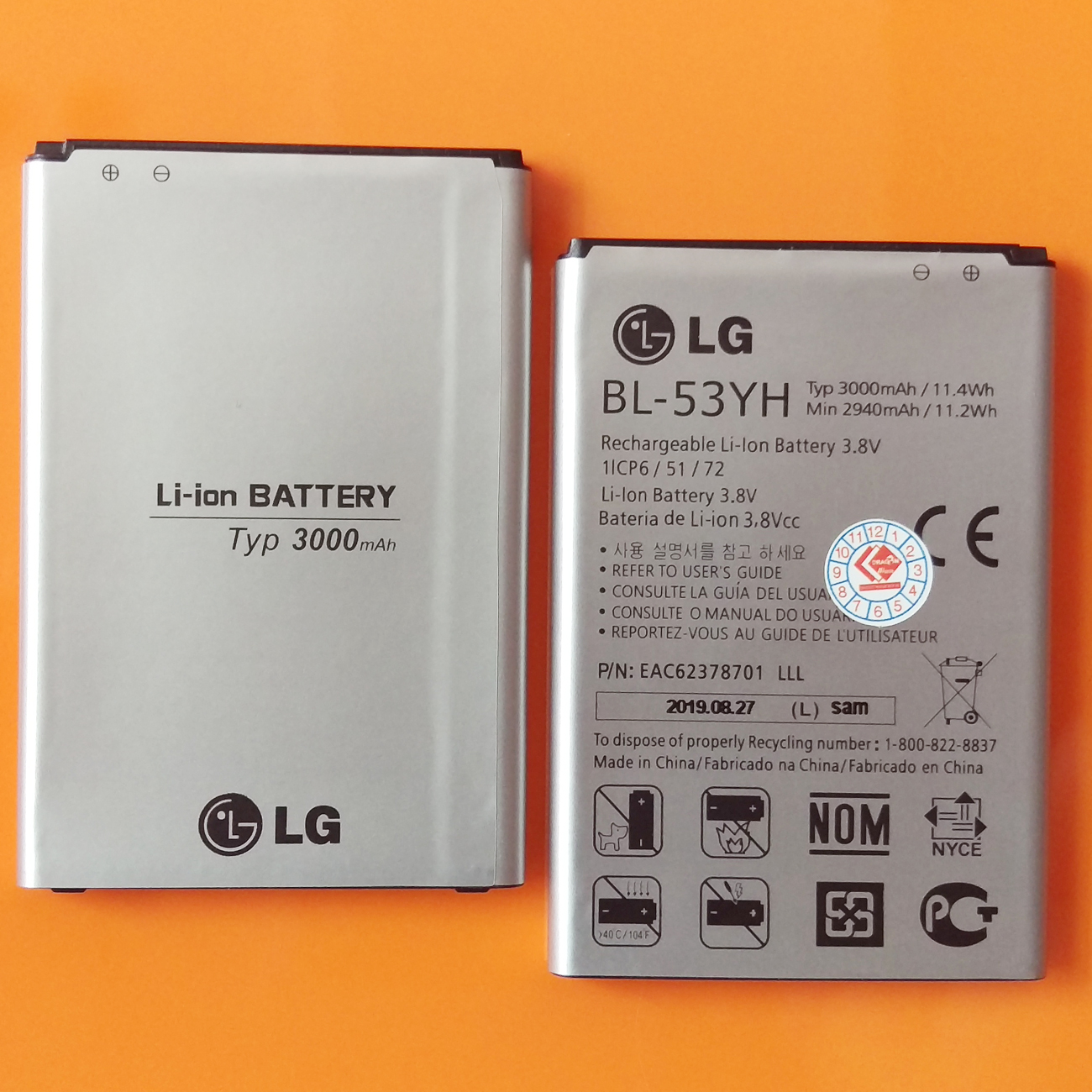 [HCM]Pin LG G3 Cat 6 F460 (Bạc) - Hàng Nhập Khẩu/ Pin cho LG G3 F400 D855-LG BL-53YH