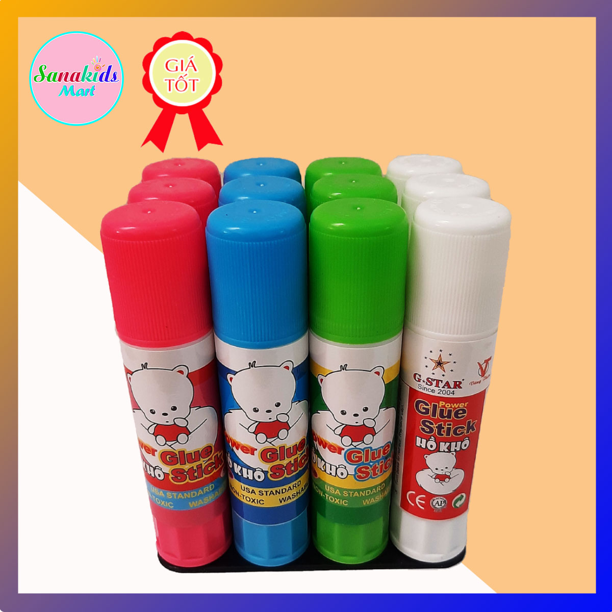 [HCM]Hồ khô G-star dán giấy siêu dính [lốc 12 cây]