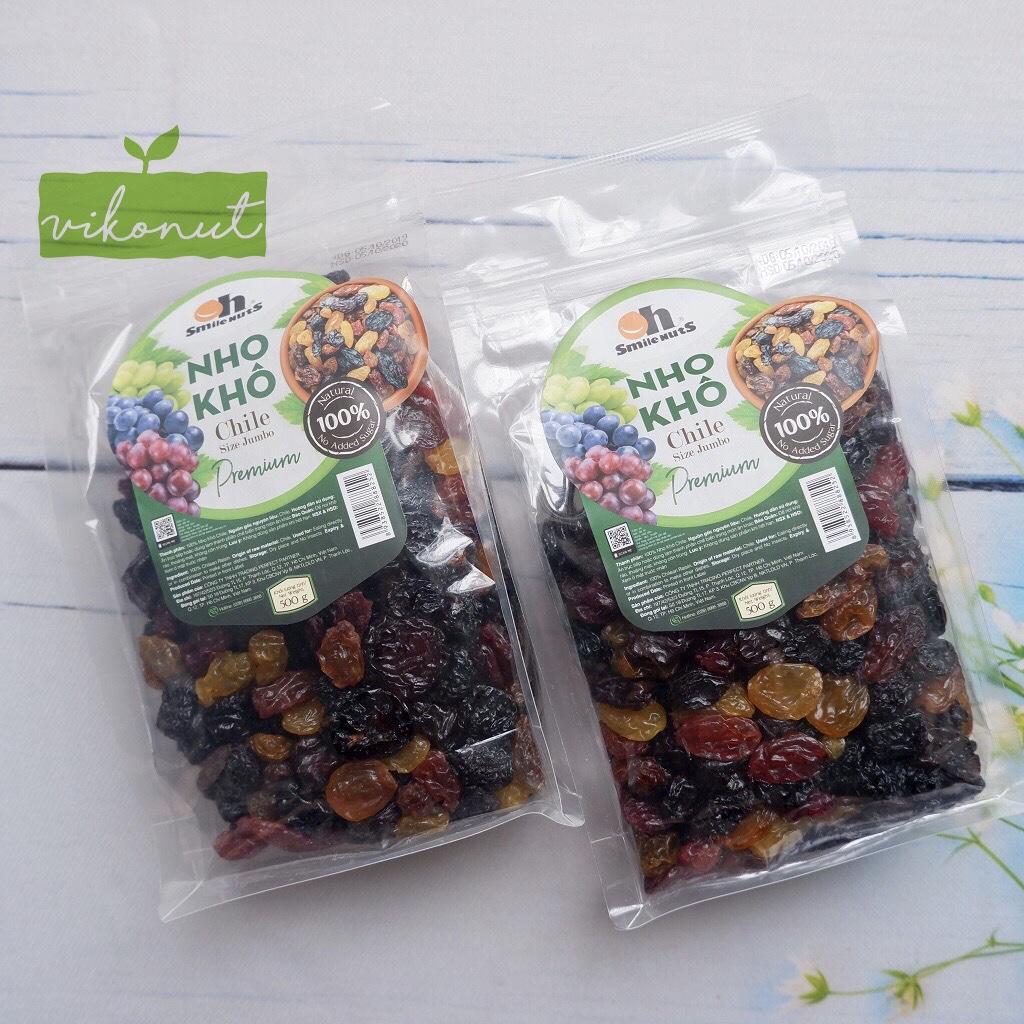 Nho khô mix 3 màu chile dòng thượng hạng size lớn