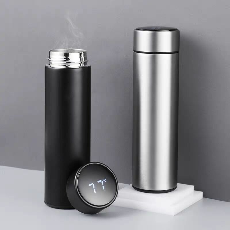Bình giữ nhiệt hiển thị nhiệt độ inox 500ml - Bình nước giữ nhiệt inox 304 2 lớp