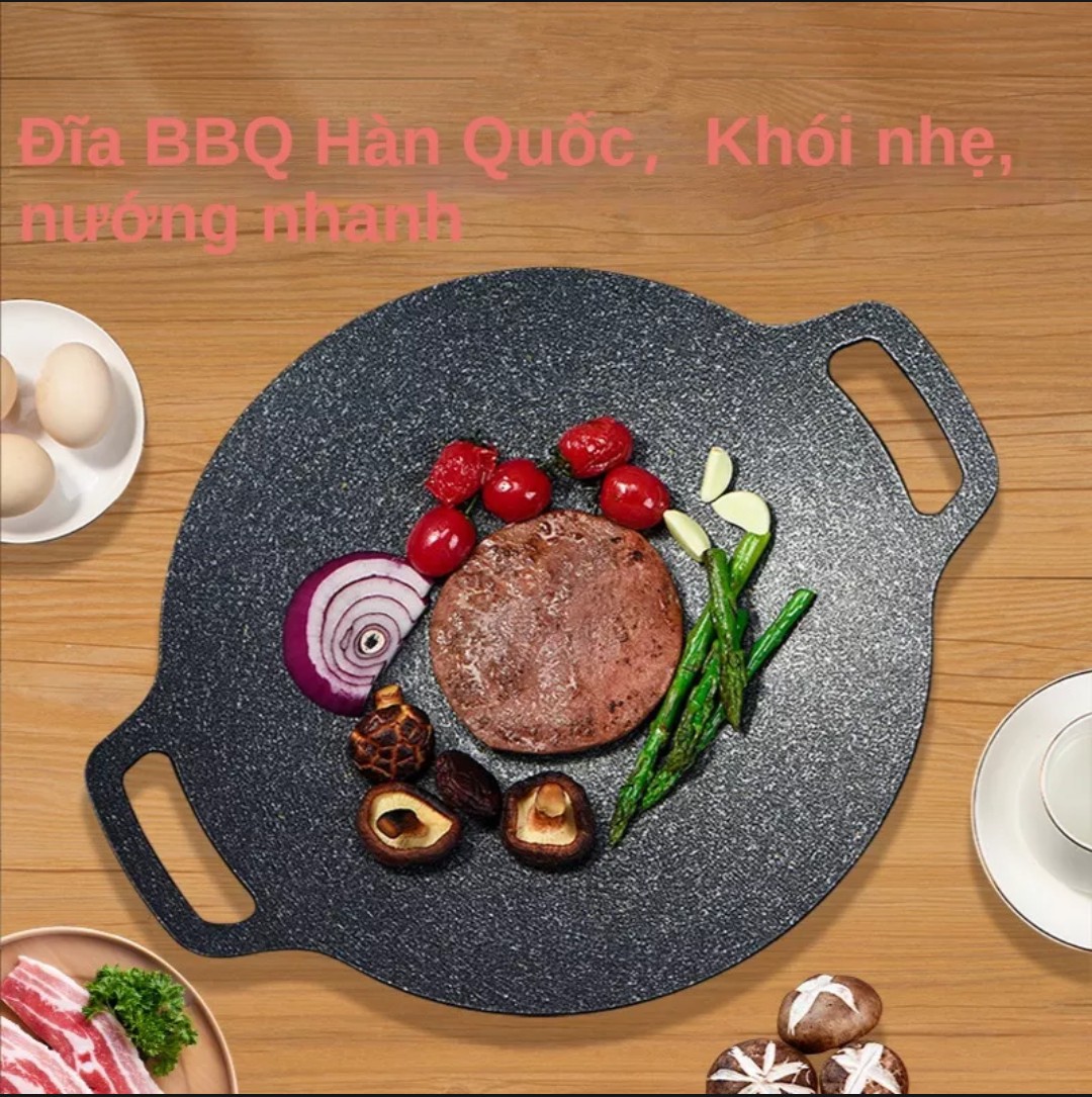 Chảo đá nướng thịt Hàn Quốc, chảo đá nướng không dầu, chảo đá nướng chống dính, Chảo nướng cao cấp, chảo đá vân đá chống dính, chảo thép chống dính, chảo chống dính vân đá