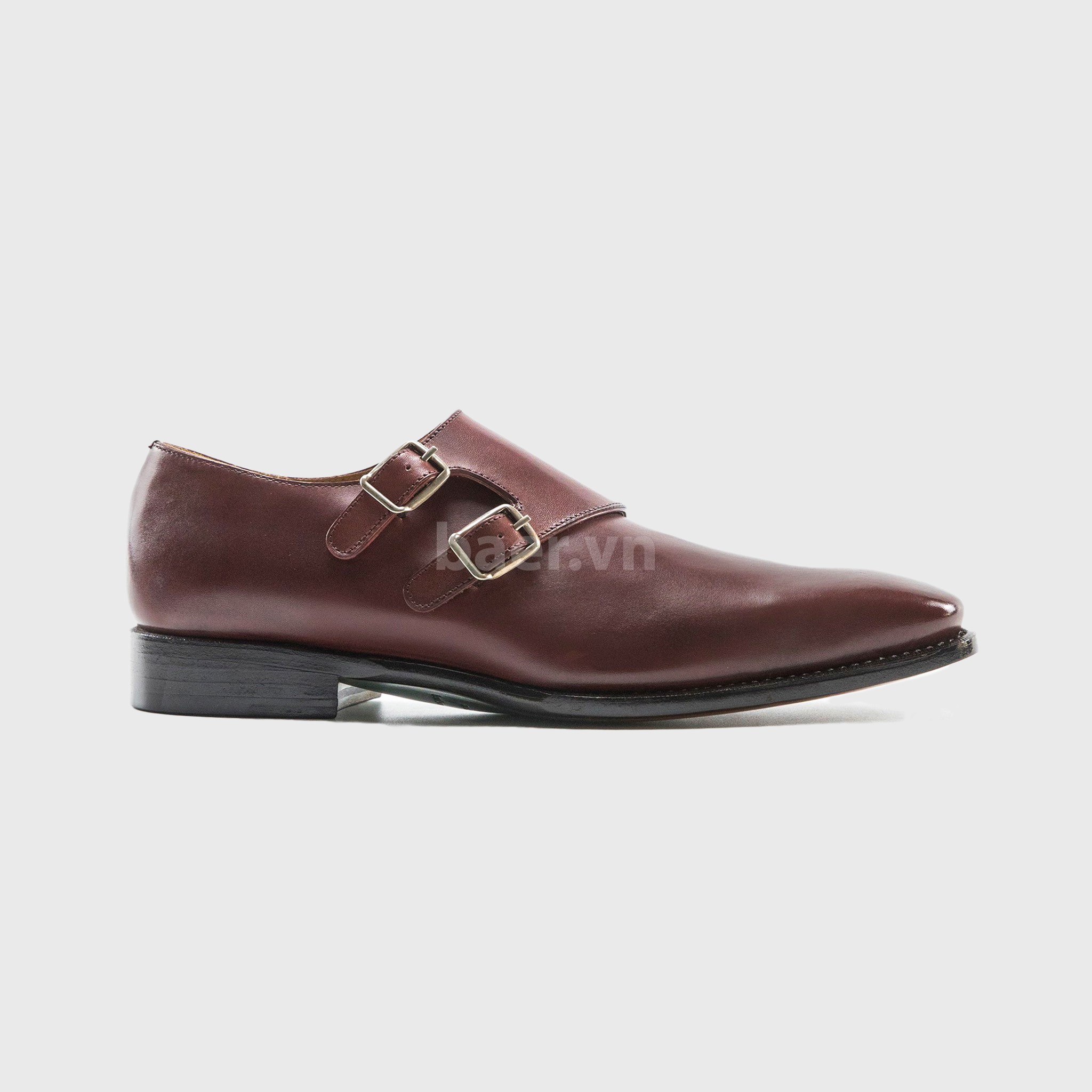 Baer - Monkstrap CNES14 - đế giày Goodyear - da màu nâu - size 41