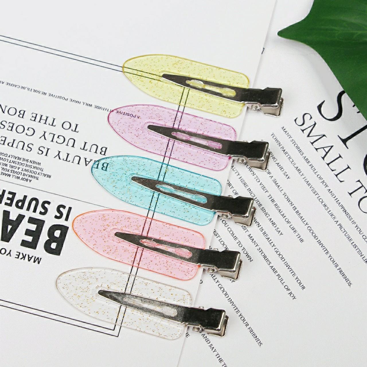 Kẹp idoll giữ nếp tóc nhựa trong - set 04