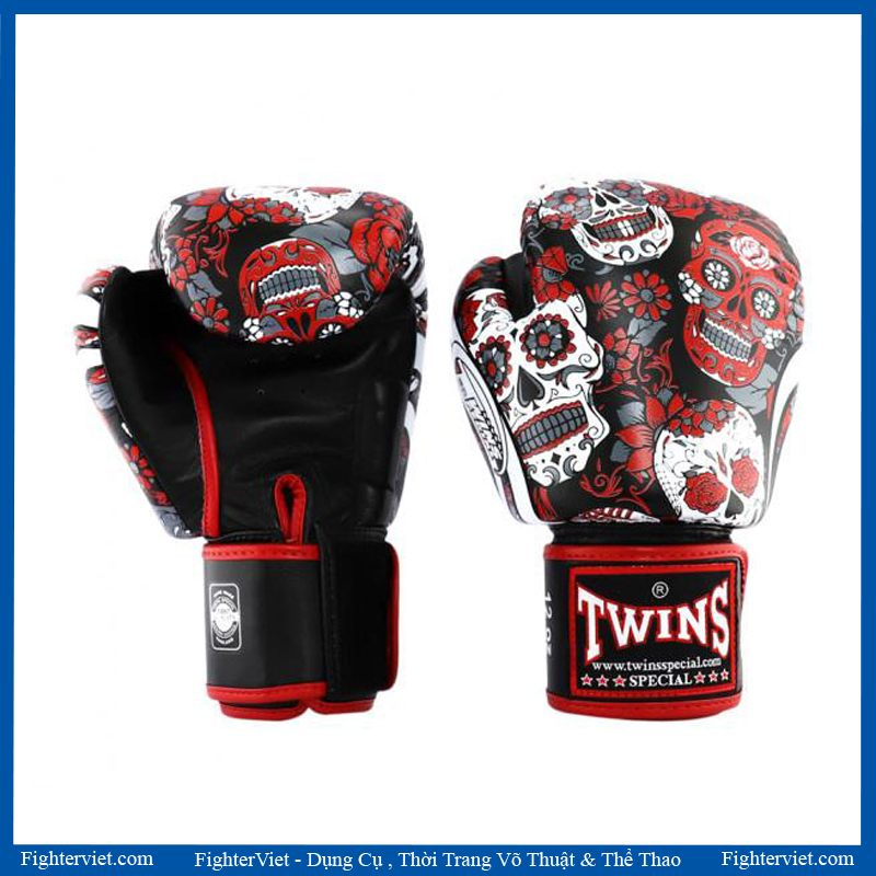 Găng boxing twins fbgvl3-53 los muertes boxing gloves – đỏ