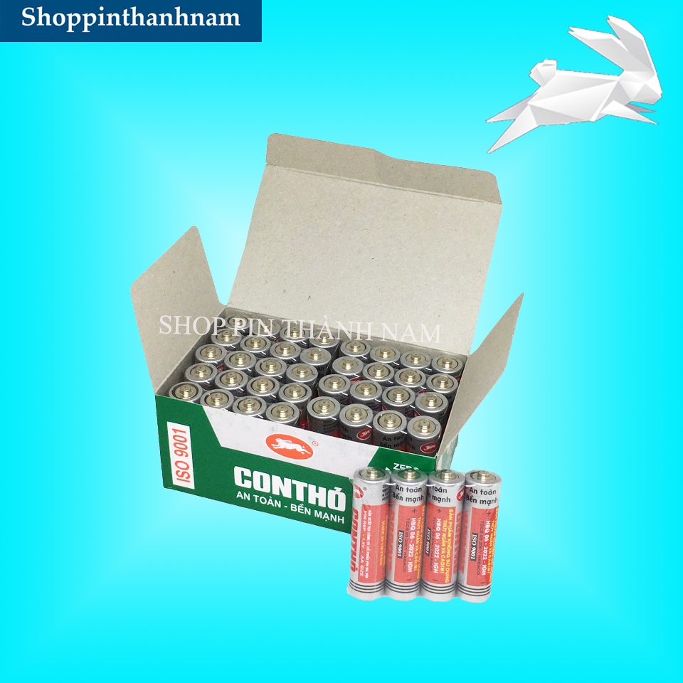 Hộp 40 Viên Pin Tiểu Con Thỏ AA Chất Lượng Cao
