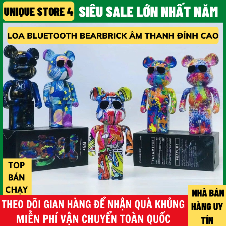 Loa Bluetooth, Loa Bluetooth Không Dây Bearbrick Phiên Bản Mới Âm Thanh Chip 5.0 Hỗ Trợ Thẻ Nhớ Và Cáp AUX Bảo Hành 12 Tháng, loa bluetooth không dây, loa bluetooth 5.0, Loa bluetooth karaoke