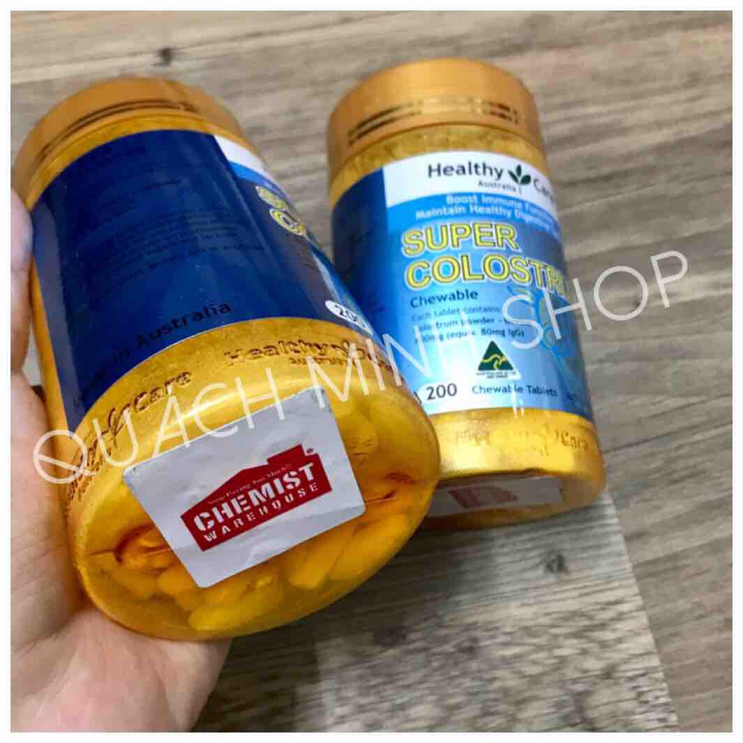 Kẹo sữa bò Super Colostrum Healthy Care 200 viên