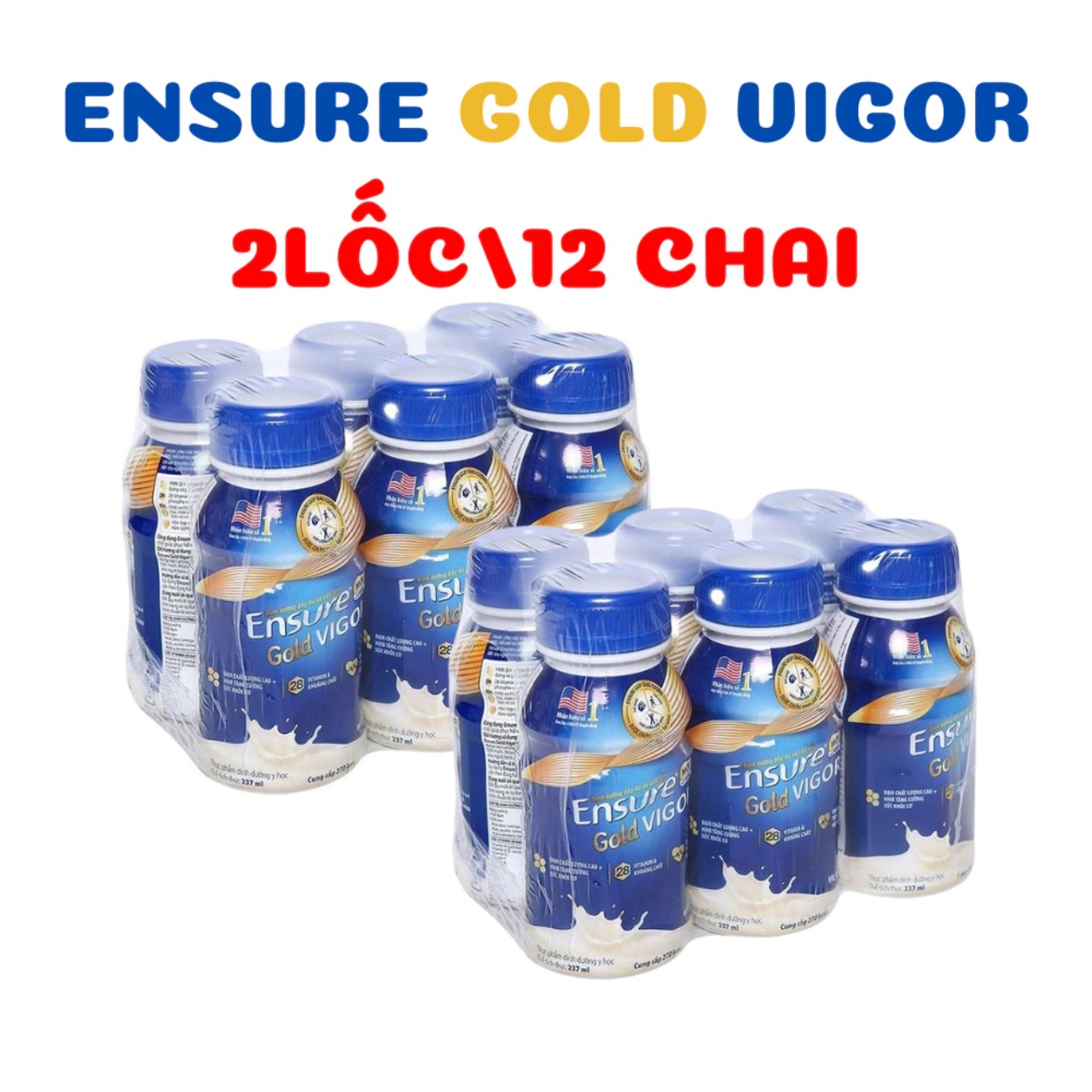 Lốc 6 Chai Sữa Nước Ensure Gold Vigor 237ml.