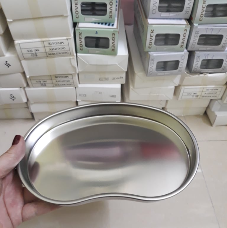 Khay hạt đậu, khay inox đựng bông