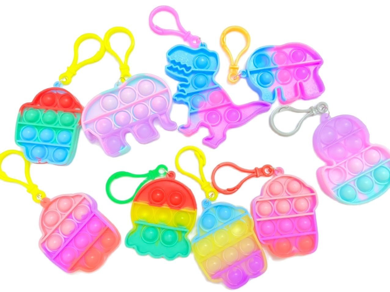 Pop it mini, Móc chìa khóa pop it dễ thương nhiều mẫu mã cute