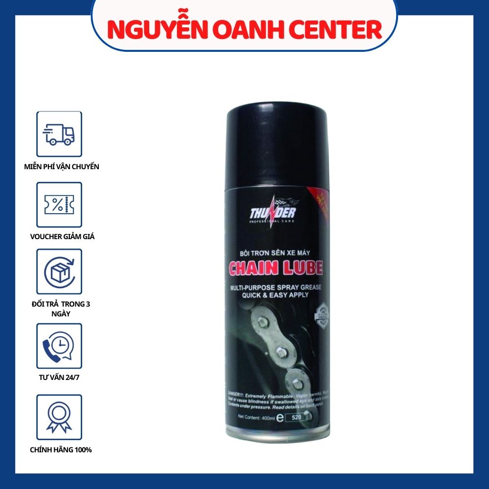 Dầu bôi trơn dưỡng sên thunder chain lube 400ml