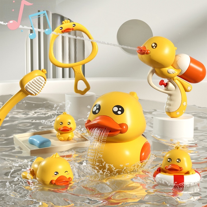 Bộ đồ chơi nhà tắm vịt vàng 8 chi tiết đáng yêu cho bé