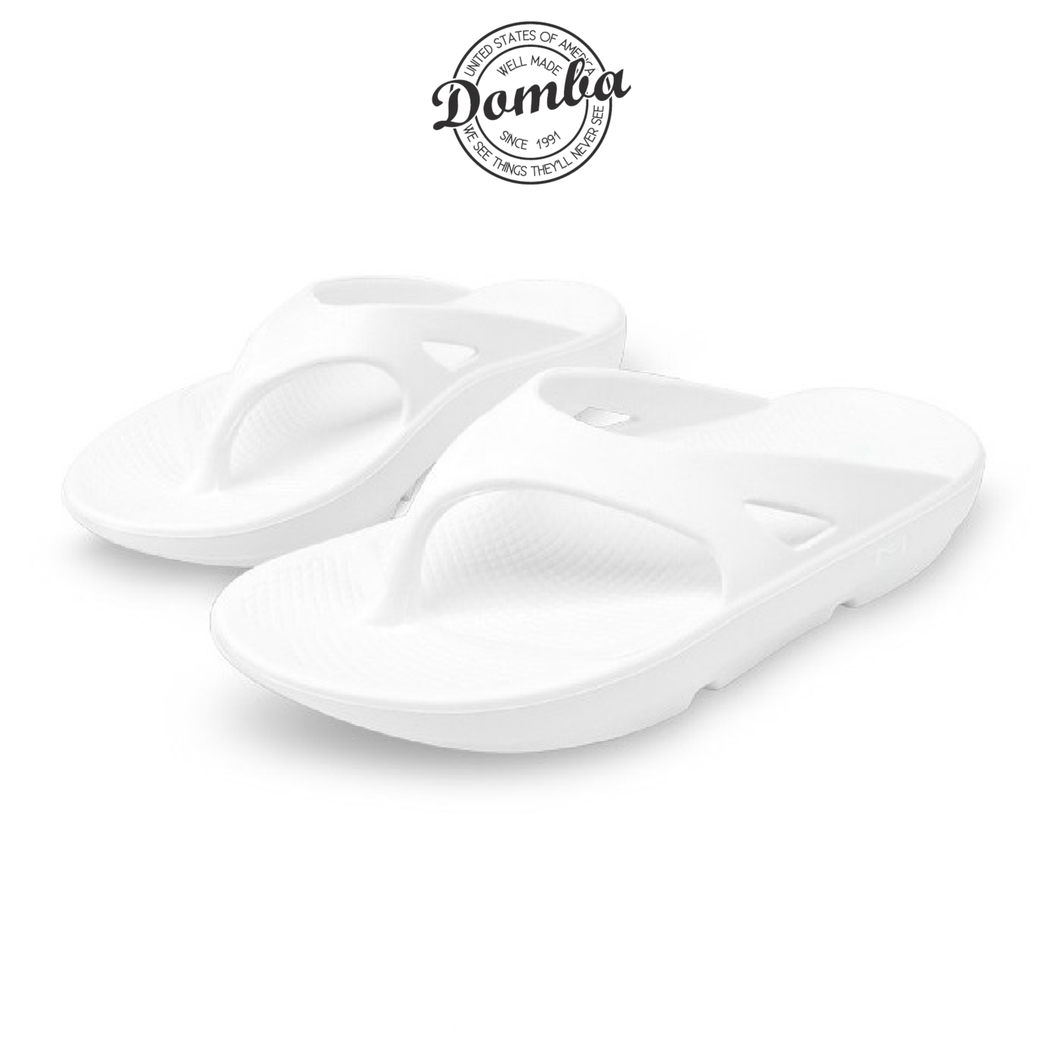 Dép xỏ ngón domba moss+ trắng mo-3207