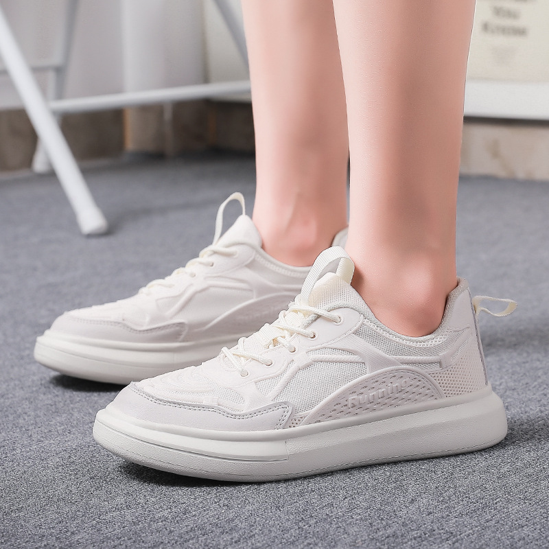 Giảm giá New 2022 Cross-Border plus Size Autumn Couple Student Casual Shoes  Comfortable Sneakers Fashion Sneakers White Shoes - BeeCost