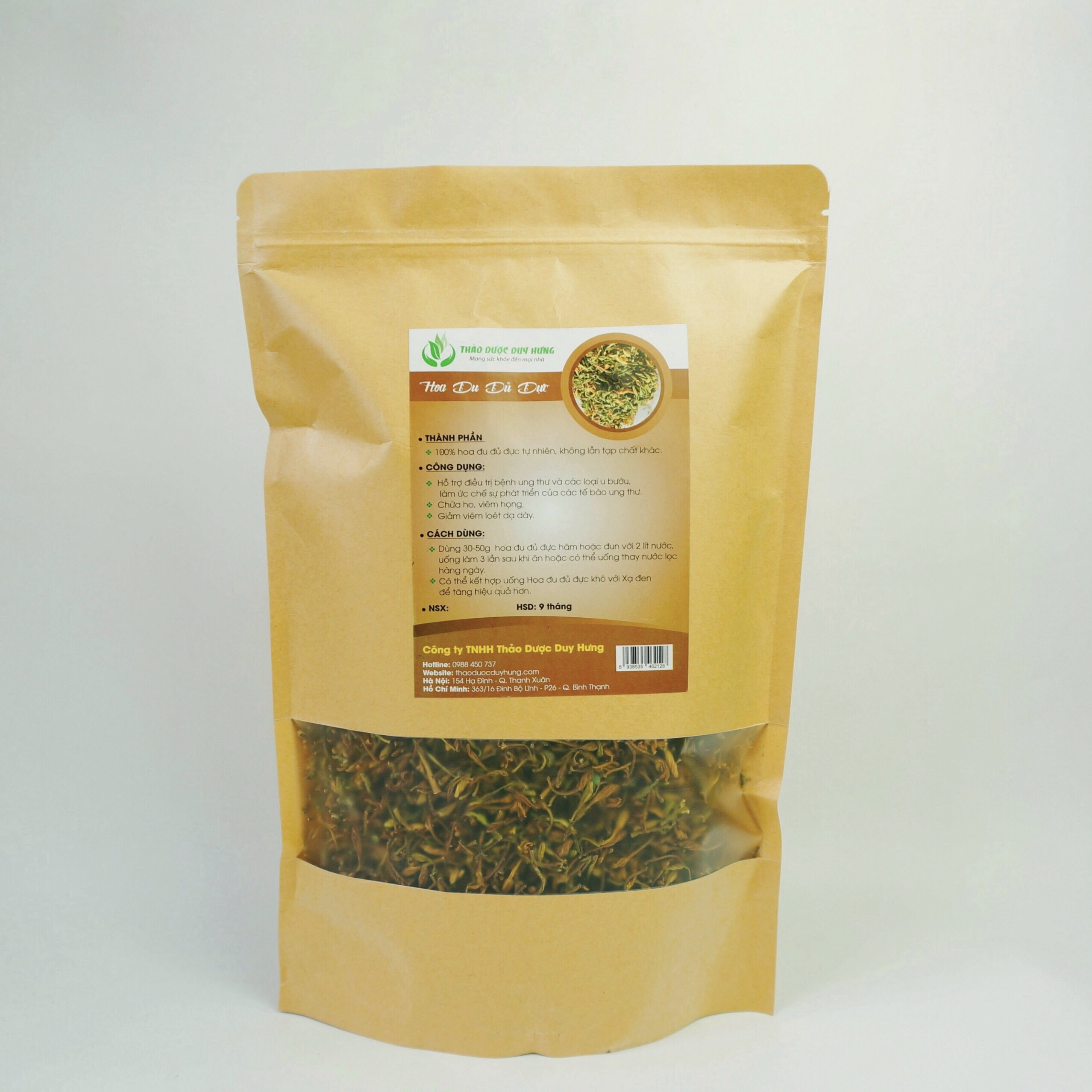 Hoa đu đủ đực khô gói 500g - thảo dược duy hưng